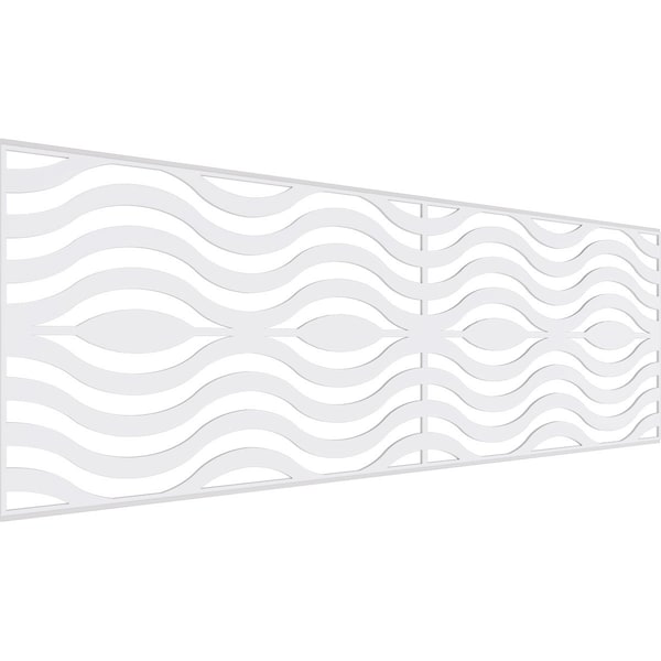 Ekena Millwork Set of Four Panels for 94 1/2"W x 32 1/4"H Parker Fretwork Wainscot Wall Paneling WPKP16X01X47PKR - main